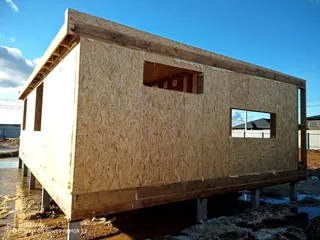 Haus nach Projekt „N4O-72“, Region Jaroslawl: Wandmontage