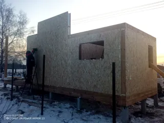 Gästehaus nach individuellem Projekt, Gebiet Kostroma: Wandmontage