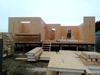 Haus nach individuellem Entwurf, Dorf Troitsko-Nikolskoe: Wandmontage