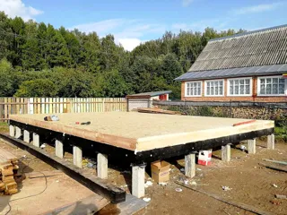 Haus nach Projekt „Dorofejewo“, Navoloki: SIP-Boden auf Höhe 0