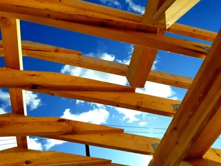 House, “Half-timbered 98” design, Borisovo village: roofing