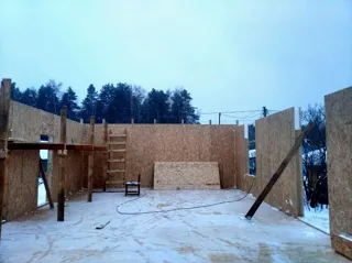 Haus 77,4 m², individuelles Projekt, SNT „Sadowod“: Wandmontage