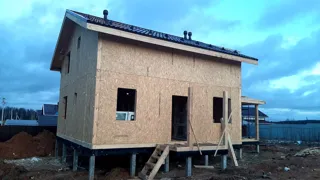 Haus nach Projekt „Jessentuki 8x8“, Dorf Kadnikovo: Fertiges Haus