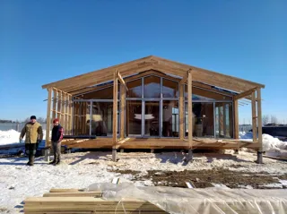 House based on the “Barnhouse 110” design, Moscow Region: completed house