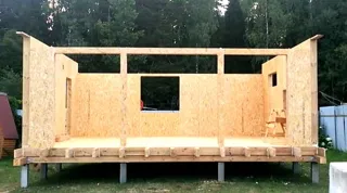House based on the “N4O-54” design, Dubovo village: wall assembly
