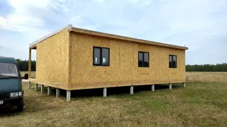 Haus 102 m², Projekt „Mistika - D“, Dorf Khrabrovo: Fenster und Türen