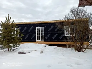 Haus 77,4 m², individuelles Projekt, SNT „Sadowod“: fertiges Haus