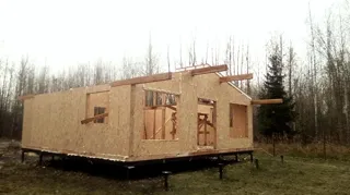 House based on the “Half-timbered 98” design, SNT “POZITIV”: wall assembly