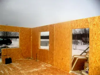 House, “Ermak” design, Serednevo village: interior partitions