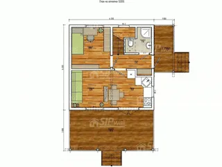 Haus nach Projekt „Karl“, Dorf Malyshevo: Projektgrundriss