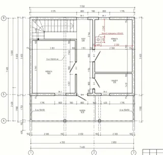 Özel projeye göre 96 m² ev, Konokhovo köyü: proje planı