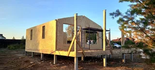 Haus 61,2 m² nach individuellem Projekt, Dorf Shashmurka: Wandmontage
