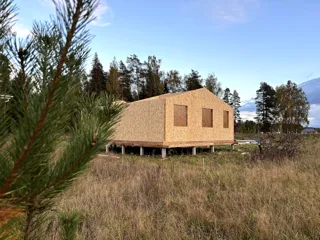 Haus nach individuellem Entwurf, Dorf Stepannikovov: Wandmontage