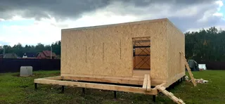 Haus 115 m² nach individuellem Projekt, Dorf Golovino: Wandmontage