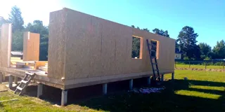 Haus 105 m² nach individuellem Projekt, Dorf Toporok: Wandmontage