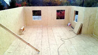 Haus nach Projekt „William 192“, Dorf Timonovo: Wandmontage