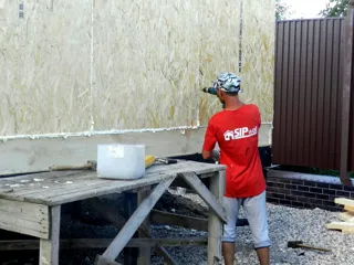 Haus nach Projekt „Metschta pl.4“, Pereslavl-Zalesskiy: Wandmontage