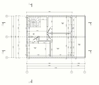 Haus 100 m² nach individuellem Projekt, Dorf Babaikha: Projektgrundriss