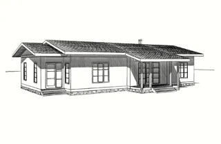 Haus 151,3 m² nach individuellem Projekt, Dorf Maloe Boriskovo: Projektvisualisierung