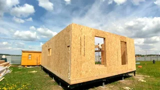 Haus nach Projekt „Finnisch 70“, Gebiet Moskau: Wandmontage