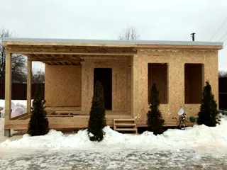 Haus 44,5 m² nach individuellem Projekt, Dorf Ignatovo: Fertiges Haus