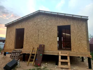 Haus 100 m², Projekt „Barnhouse 76.1“, Gebiet Moskau: Wandmontage