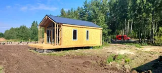 Özel projeye göre 53,5 m² ev, Leningrad bölgesi: tamamlanmış ev