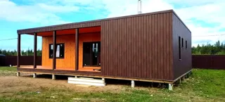 Haus nach Projekt „HiTech 91“, Dorf Zabore: Fertiges Haus