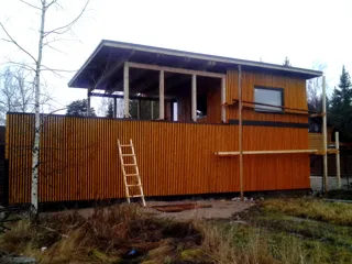 Garage nach Projekt „Garage“, Gebiet Kostroma: fertiges Gebäude