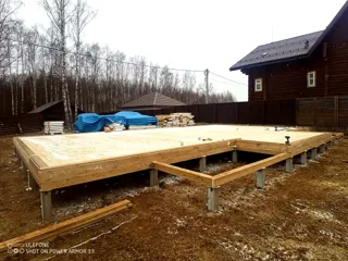 Haus nach Projekt „Arizona mini“, Gebiet Kostroma: SIP-Boden auf Höhe 0