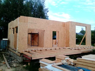 Haus nach individuellem Entwurf, Region Jaroslawl: Wandmontage