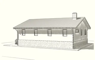 Haus nach individuellem Entwurf, Dorf Popovskaya: Projektvisualisierung
