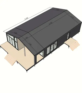 141 m² ev, “Barnhouse 110” projesi, “EKO OZERO” sitesi: proje görselleştirmesi