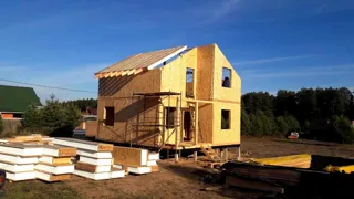 Haus nach Projekt „Majak“, Region Twer: Wandmontage