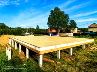 Haus 93,54 m² nach individuellem Projekt, Siedlung Karavaevo: SIP-Boden auf Höhe 0