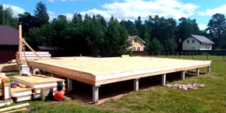 Haus 105 m² nach individuellem Projekt, Dorf Toporok: Wandmontage