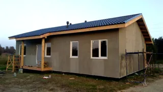 House, “Ivalo” design, Beli village: facade finishing