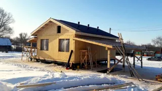 Haus nach Projekt „Galaktika - 76.65“, Region Rjasan: Dach