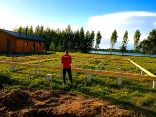 168,61 m² house built to a custom design, Yaroslavl Region: foundation and sill strapping