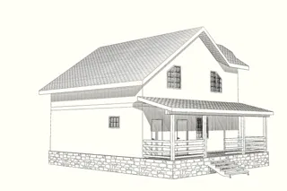 Haus nach individuellem Entwurf, Siedlung Sadovyy: Projektvisualisierung
