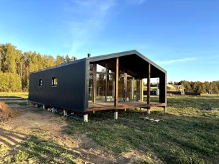 Haus nach Projekt „Barnhouse 65“, Dorf Kryukovo: Fertiges Haus