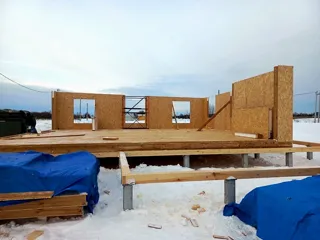Özel projeye göre 149 m² ev, Kostroma: duvar montajı