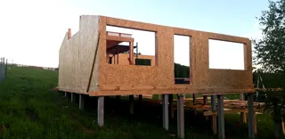 Haus 84 m², individuelles Projekt, Siedlung „Pojma Rusy“: Wandmontage