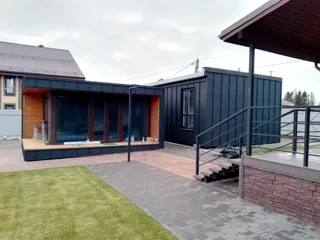 40 m² custom-design guest house, Yaroslavl Region: finished building