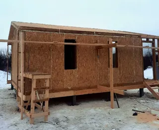 Haus 54 m², Projekt „Barnhouse 39“, SNT „Parus“: fertiges Haus