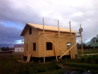 Haus nach Projekt „Ermak“, Siedlung Kuzmishchi: Fertiges Haus