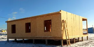 Haus 102 m², Projekt „Mistika - E2.8“, Dorf Kurgane: fertiges Haus