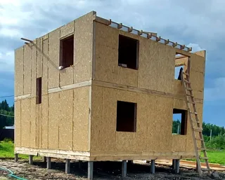 Haus 112,5 m² nach Projekt „Kostroma“, Dorf Nastasino: Obergeschoss und Dachgeschoss