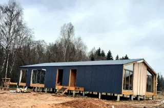 141 m² ev, “Barnhouse 110” projesi, “EKO OZERO” sitesi: cephe kaplaması