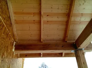 Haus nach Projekt „Sefir“, Dorf Kadnikovo: Dach